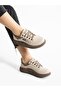 DESIRE Cream Lace-Up Women's Sneakers - 2