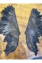 Black Double Towel Embroidery Embroidery Wing Collar Suit Applique 32X10 cm - 4