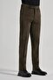 Khaki Cotton Comfort Fit Classic Trousers with Side Pockets 1003245160 - 2