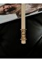 Thin Belt with Gold Buckle, Trouser Belt, Shirt Belt, Jacket Belt - 2