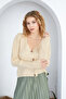 Buttoned V-Neck Knitted Cardigan