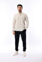 Men's Slim Fit Slim Fit Buttoned Collar Linen Look 100% Cotton Flared Shirt - 3