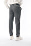 Winter Gray Slim Fit Lycra Fabric Trousers - 5