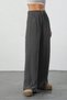 Women's Anthracite High Waist Palazzo Wide Leg Camisole Trousers - 6