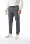 Winter Gray Slim Fit Lycra Fabric Trousers