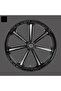 Hard core rider wheel rim sticker motorcycle wheel sticker sticker decal adhesive 8pcs