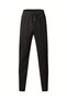 Men's High Waist Front Lace-Up Pocket Waffle Pants - 5