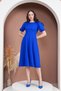 Balloon Sleeve Midi Length Flared Dress - 7