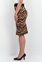 Women Animal Print Midi Skirt, Multicolor - 3
