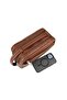 Men's Tan Clutch Bag Portfolio Bag Two Compartment Clutch Bag Clutch Bag - 6