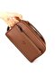 Men's Tan Clutch Bag Portfolio Bag Two Compartment Clutch Bag Clutch Bag - 4