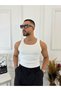 Soft Textured Sweat Absorbing Sports Tank Top Cotton Slim Fit Ribbed and Stylish Sports Tank Top - 4