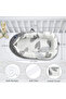 Soft Breathable Fiberfill Newborn Lounger Bed - Feather Grey - 5