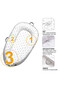 Soft Breathable Fiberfill Newborn Lounger Bed - Arrow Grey - 3