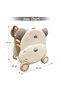 Portable Kids Toys Shopping/Storage Cart - Bear Beige - 7