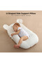 Portable Baby Anti - spill Milk U Shape Pillow w / 10° & 15° Slope pad - 4