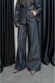 Dark Navy Wide Leg Jeans - 2