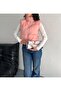 women's mock neck zip-up short puffer vest with side pockets - 7