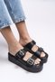 Cindreih Women's Slippers 0012370 Black Skin