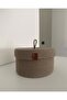 Mink Medium Size Multi-Purpose Basket with Lid, Decorative Basket, Cotton Basket, Wicker Basket, Jute Basket - 3