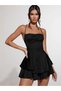 Low Waist Puffy Floor Skirt Back Corset Cocktail Women's Satin Night Cocktail Shorts Jumpsuit - 3