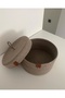 Mink Medium Size Multi-Purpose Basket with Lid, Decorative Basket, Cotton Basket, Wicker Basket, Jute Basket - 2