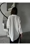 Women's Ecru Premium Quality Striped Oversize Tirl Shirt - 5