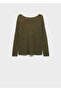 Openwork Knitted Boat Neck Sweater - 3