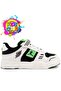 High-Top Lightweight Children's Sports Shoes Green-White