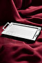 2-Piece Rectangular 18/10 Stainless Steel Serving Presentation Tea Coffee Promise Engagement Tray Luxury Tray Set Avons - 2