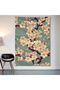 Japanese Flower Wall Drape Wall Tapestry First Quality Satin Fabric Poster - 2