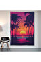 Game Miami Wall Cloth Wall Tapestry First Quality Satin Fabric Poster - 2