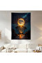 Moon and Tree Wall Drape Wall Tapestry First Quality Satin Fabric Poster