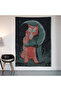 Hugging Wolves Wall Cloth Wall Tapestry First Quality Satin Fabric Poster - 2
