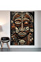 Mayan Totemi Wall Drape Wall Tapestry First Quality Satin Fabric Poster - 2