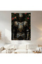 Knight and Flowers Wall Drape Wall Tapestry First Quality Satin Fabric Poster