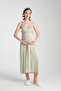 Woven Strap Nightgown Easy Breastfeeding Feature Maternity Pregnant Women