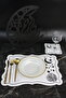 Ramadan Mubarek Themed 6 Person Dish Set 12 Pieces