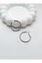 Women's Silver Color Clip-On Hoop Earrings - 3cm