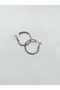 Women's Silver Color Clip-On Hoop Earrings - 2cm - 2