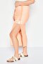 Women Plain Basic Midi Skirt, Orange - 3