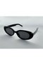 Black Bunny Sunglasses - Oval, Glass Color - 6