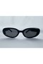 Black Bunny Sunglasses - Oval, Glass Color - 3