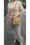 Straw Women's Bag Clamshell Straw Bag Special Design Jute Bag Stylish Jute Bag Midi Size - 6