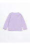 Lilac Crew Neck Printed Baby Girl Pajama Set - 4