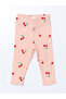 Lcwk Elastic Waist Printed Baby Girl Leggings 2 Pack - 2