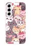 Samsung Galaxy S22 Compatible Cute Cats Transparent Silicone Case