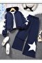 Star Printed 3 Thread Girl's Suit