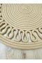 Beyzam Home Decorative Snail Jute Woven Supla Plate Mat 6 Pieces - 3