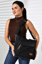 Women's Zipper Detailed Shoulder Bag 10Va2049 - 6